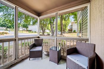 Spacious balcony and patio